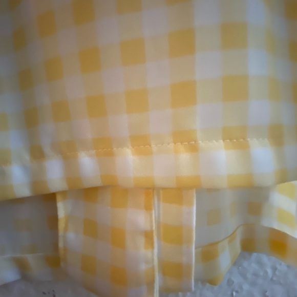 Elodie V-Neck Button Blouse Yellow /white - Picture 8 of 9